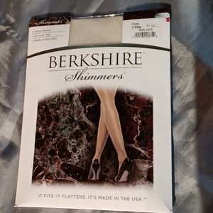Berkshire shimmers ultra sheer control top size is 2 plus color is ivory